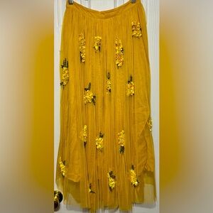 Maeve tulle skirt with floral beaded embellishments